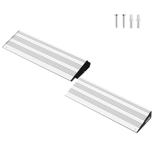 LIEKUMM Türkantenrampe, Alu-Auffahrrampe, 1000 kg Belastbarkeit, für Rollstuhlrampen in Häusern, Treppenhäusern, Bordsteinen, verwendbar mit