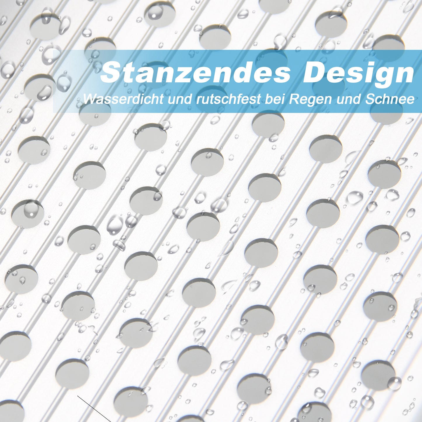 LIEKUMM 2 x 127-300 cm Auffahrrampe Rollstuhl, 300 kg Tragfähigkeit Rollstuhlrampe für Treppen, Stufen, Tragbar Teleskop Auffahrrampe für Elektro-Rollstühle, Fahrräder, Dreifach Ausziehbar