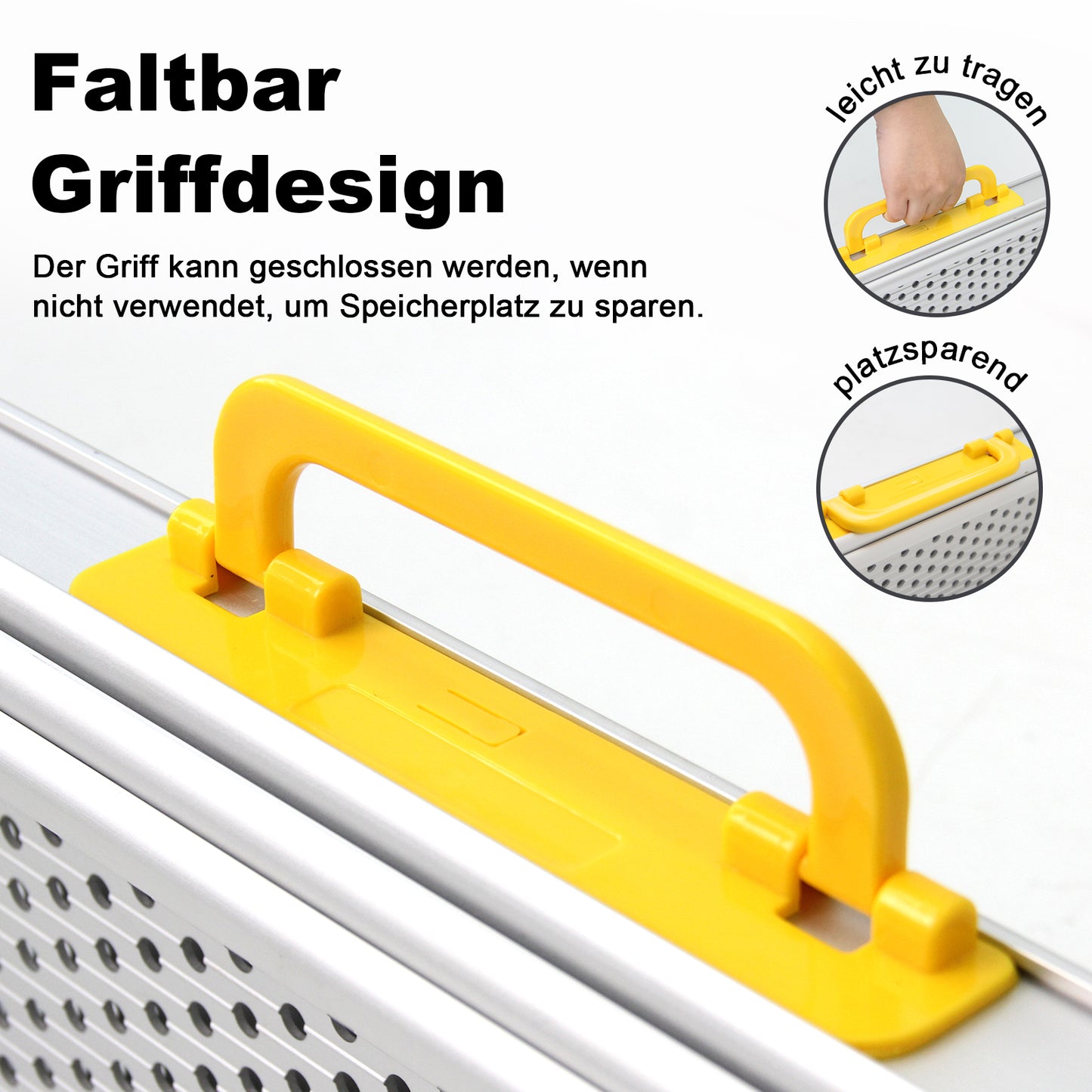 LIEKUMM 2 x 127-300 cm Auffahrrampe Rollstuhl, 300 kg Tragfähigkeit Rollstuhlrampe für Treppen, Stufen, Tragbar Teleskop Auffahrrampe für Elektro-Rollstühle, Fahrräder, Dreifach Ausziehbar