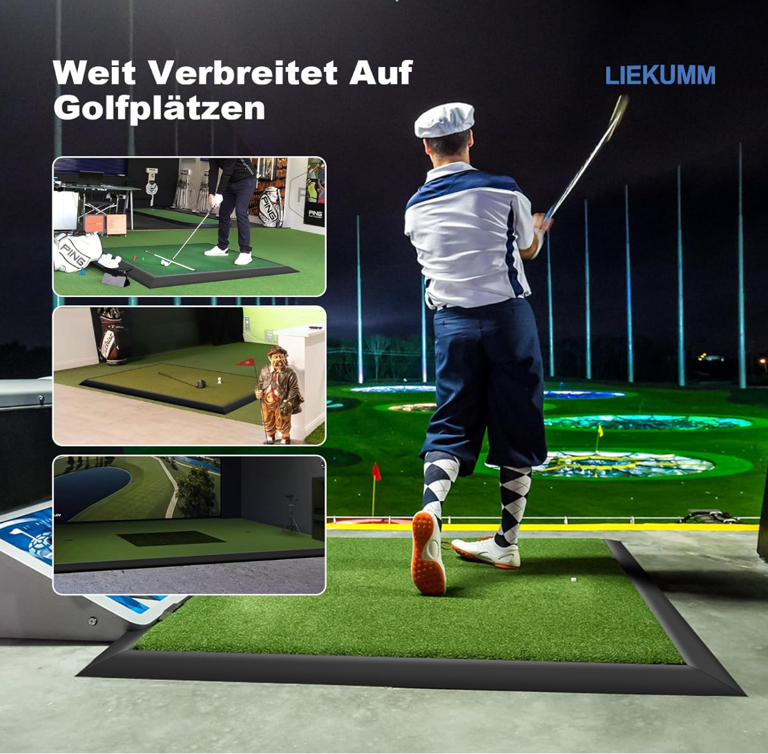 LIEKUMM 100 cm Gummi Türschwellenrampe, 3–3,5 cm Höhe, 1000 kg Tragkraft, Rampe für Rasen, Türschwellen, Teppich, Bordsteinrampe für Golfcart, Motorrad, Rollstuhl, Transportwagen