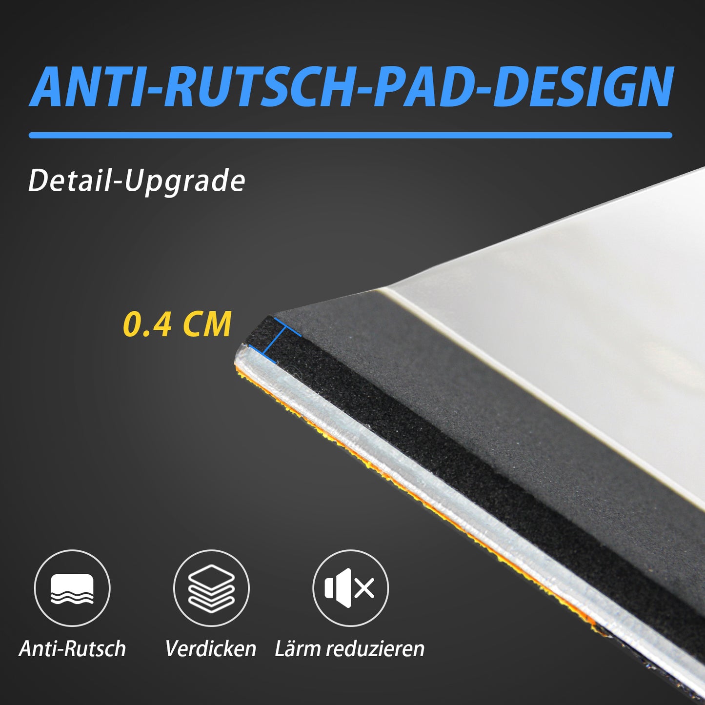 Schwellenrampe, 300KG Kapazität, leichte Türschwellenrampe mit Anti-Rutsch-Oberfläche, Rollstuhlrampe für Tür, Treppe, Stufen, Schwarz