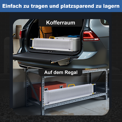 LIEKUMM Rollstuhlrampe 2er Set, teleskopisch 127–300 cm, 300 kg, für Treppen & Stufen