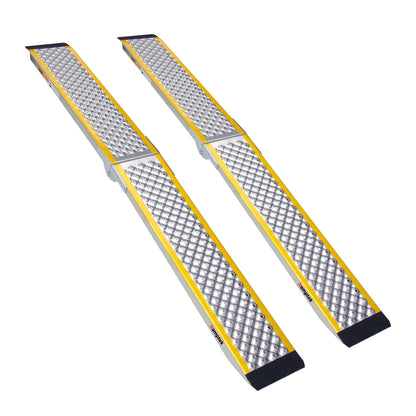 Rampe de chargement, 200 x 21,5 cm, rampe de chargement portable pour moto, capacité de 300 kg, rampe de chargement en aluminium pour VTT, quad, camion, scooter, tondeuse à gazon, motocross, 1 pièce 
