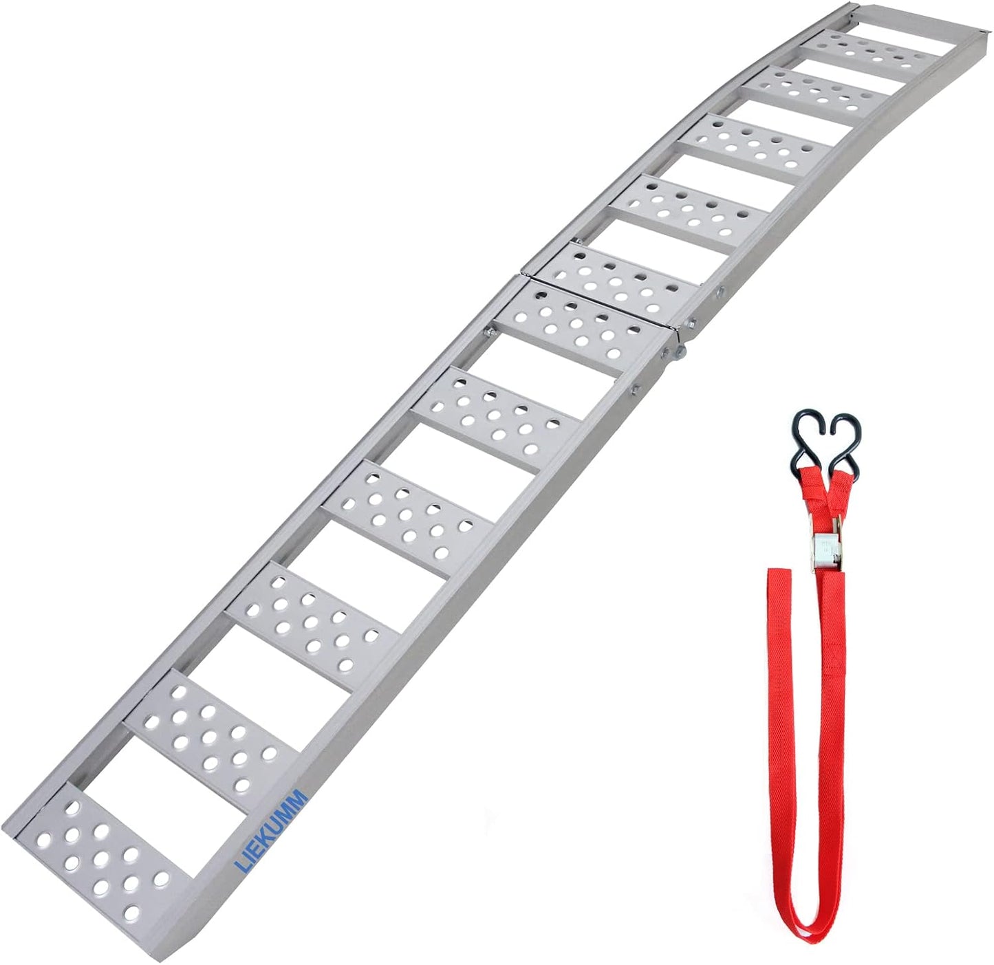 LIEKUMM 1er Aluminium Auffahrrampe 228 cm – Klappbar, 340 kg Tragkraft