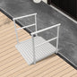 LIEKUMM Rollstuhlrampe mit Handläufen 91 × 91 cm – Aluminium, 300 kg