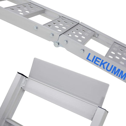 LIEKUMM 1er Aluminium Auffahrrampe 228 cm – Klappbar, 340 kg Tragkraft
