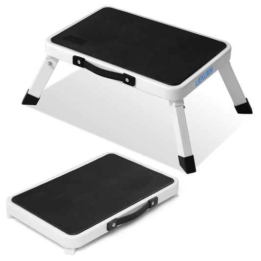 LIEKUMM Tritthocker 18 cm – Klappbar, 150 kg Belastbar