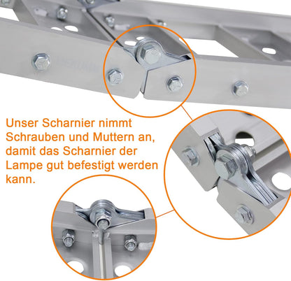 LIEKUMM 1er Aluminium Auffahrrampe 228 cm – Klappbar, 340 kg Tragkraft