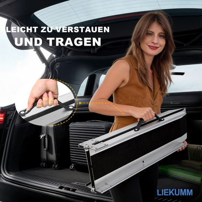 LIEKUMM Stahl Auffahrrampe 180 cm – Klappbar, 280 kg Tragkraft