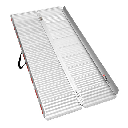 Wheelchair ramp with 800 lbs load capacity, non-slip and foldable threshold ramp