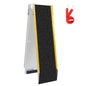 LIEKUMM 1 x 180 cm Auffahrrampe, 200 kg Tragkraft Aluminium Motorrad Rampe Klappbar