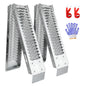 LIEKUMM 2er Set Stahl Auffahrrampe 170 cm – Klappbar, 440 kg Tragkraft