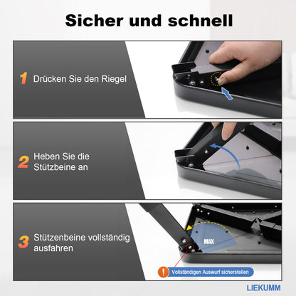 LIEKUMM Tritthocker 18 cm – Klappbar, 150 kg Belastbar