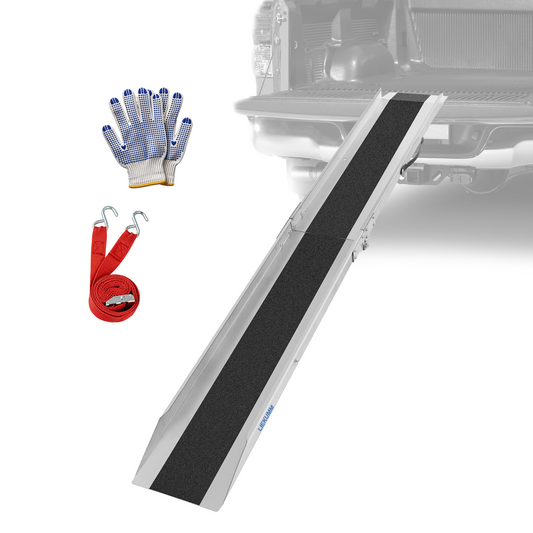 LIEKUMM Stahl Auffahrrampe 180 cm – Klappbar, 280 kg Tragkraft