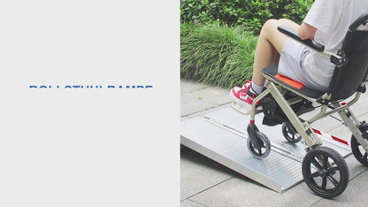 LIEKUMM Klappbare Rollstuhlrampe, 300 kg, Aluminium, für Rollstuhl & Scooter