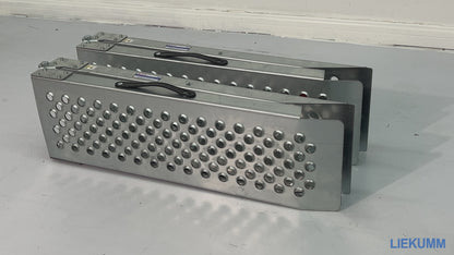 LIEKUMM 2x 150 cm Stahl Auffahrrampe 600 kg Tragkraft – Laderampe für Anhänger, Motorrad, ATV, Quad, E-Bikes