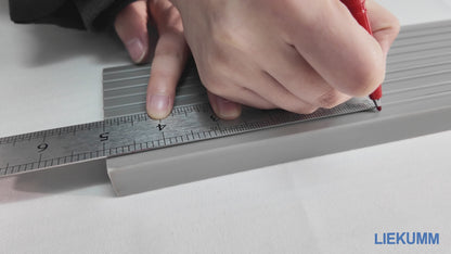 LIEKUMM PVC Türschwellenrampe, 800 kg Tragkraft, Rollstuhlrampe für Innen- und Außenbereich, für Elektro-Rollstuhl