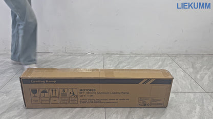 LIEKUMM 180 cm Auffahrrampe Klappbar, 200 kg Tragkraft, Aluminium Motorrad Rampe für Anhänger, E-Bike, Dirtbike, Fahrrad