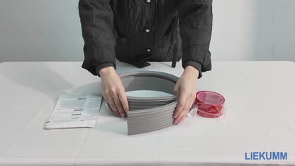 LIEKUMM PVC Türschwellenrampe, 800 kg Tragkraft, Rollstuhlrampe für Innen- und Außenbereich, für Elektro-Rollstuhl