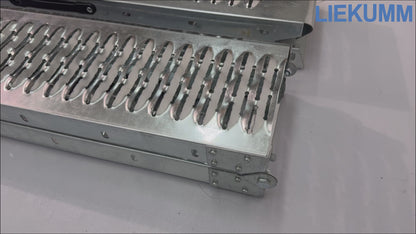 LIEKUMM 2X Klappbare Auffahrrampen, 210 cm Stahlrampe, 440 kg Tragkraft für Anhänger, Motorrad, Rasenmäher, PKW Auto